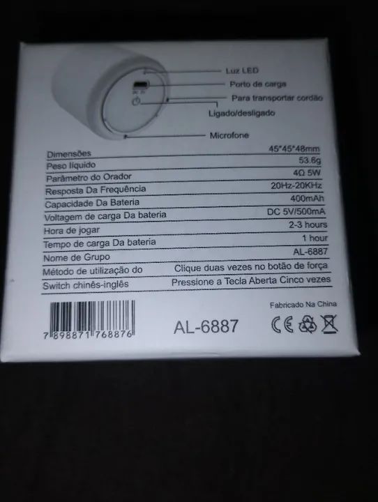 Caixa de som Bluetooth AL6887 - Foto 3