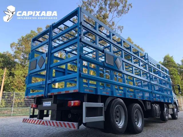 Carroceria bitruck gaiola transporte de gás 704 botijão P13 - Foto 5