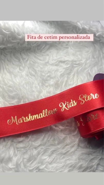 Fita de Cetim personalizada 