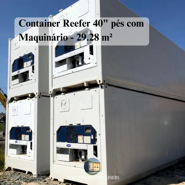 Container Reefer com Maquinário - Câmara Fria
