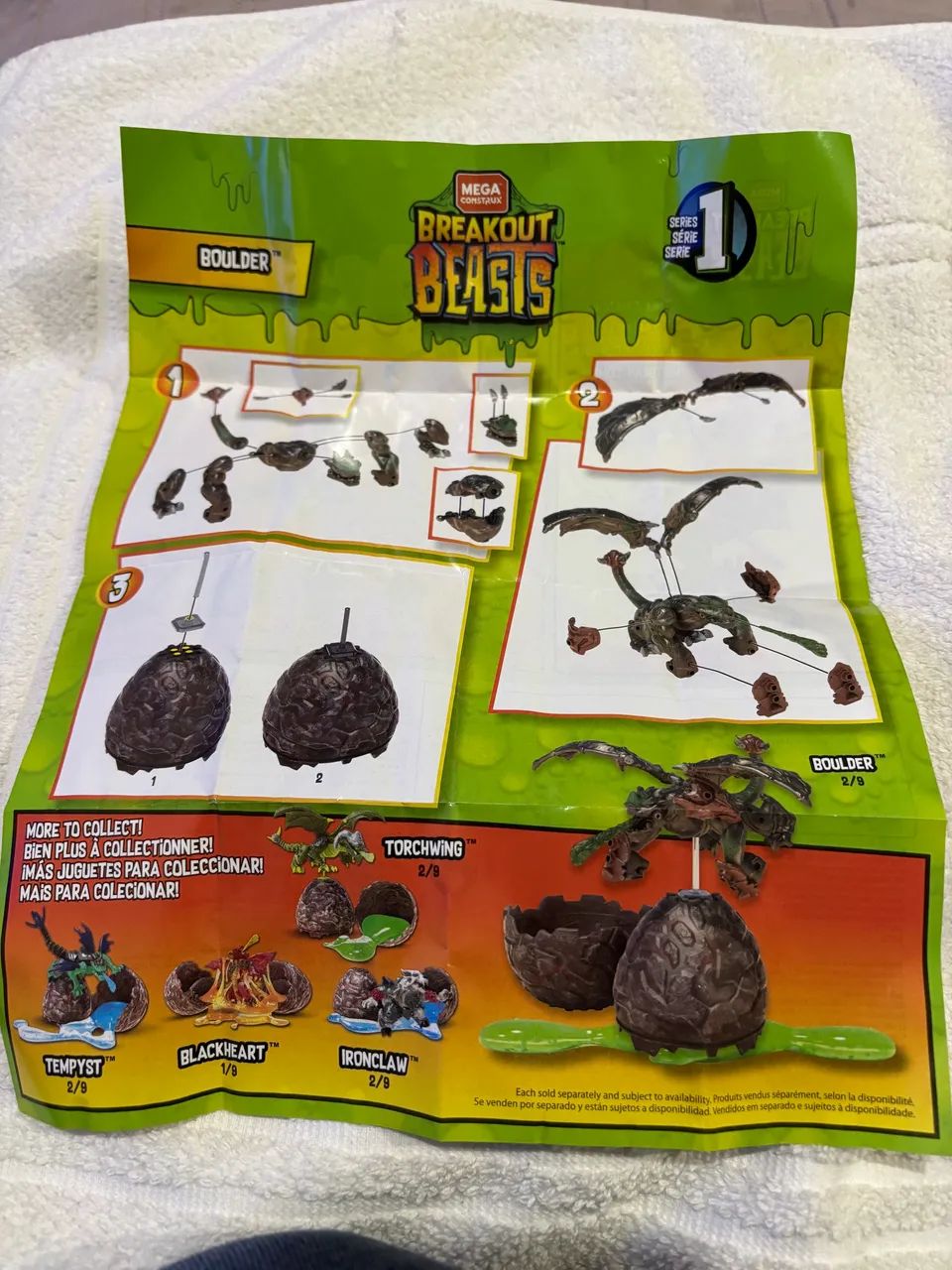 Dragões sortidos - Breakout Beasts - Mega Construx - série 1 - Boulder - novo! - Foto 3