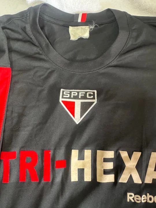 Camiseta de Futebol São Paulo Tri Hexa G Gg oficial Reebok - Foto 3