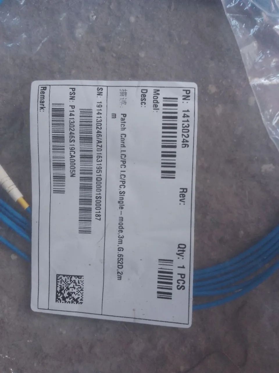 Cabo de fibra óptica LC/PC-SC/APC singlemode G.652D 2mm 5m - Foto 2