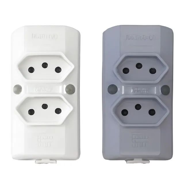Tomada Barra Dupla interNEED 2P+T 10 A 250 V (6 und) - Foto 2