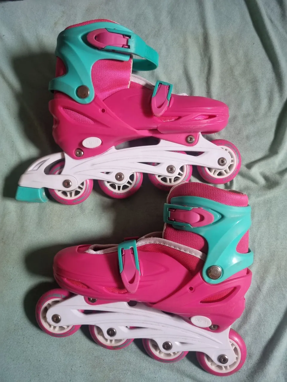 Patins Infantil Rosa M 35-38