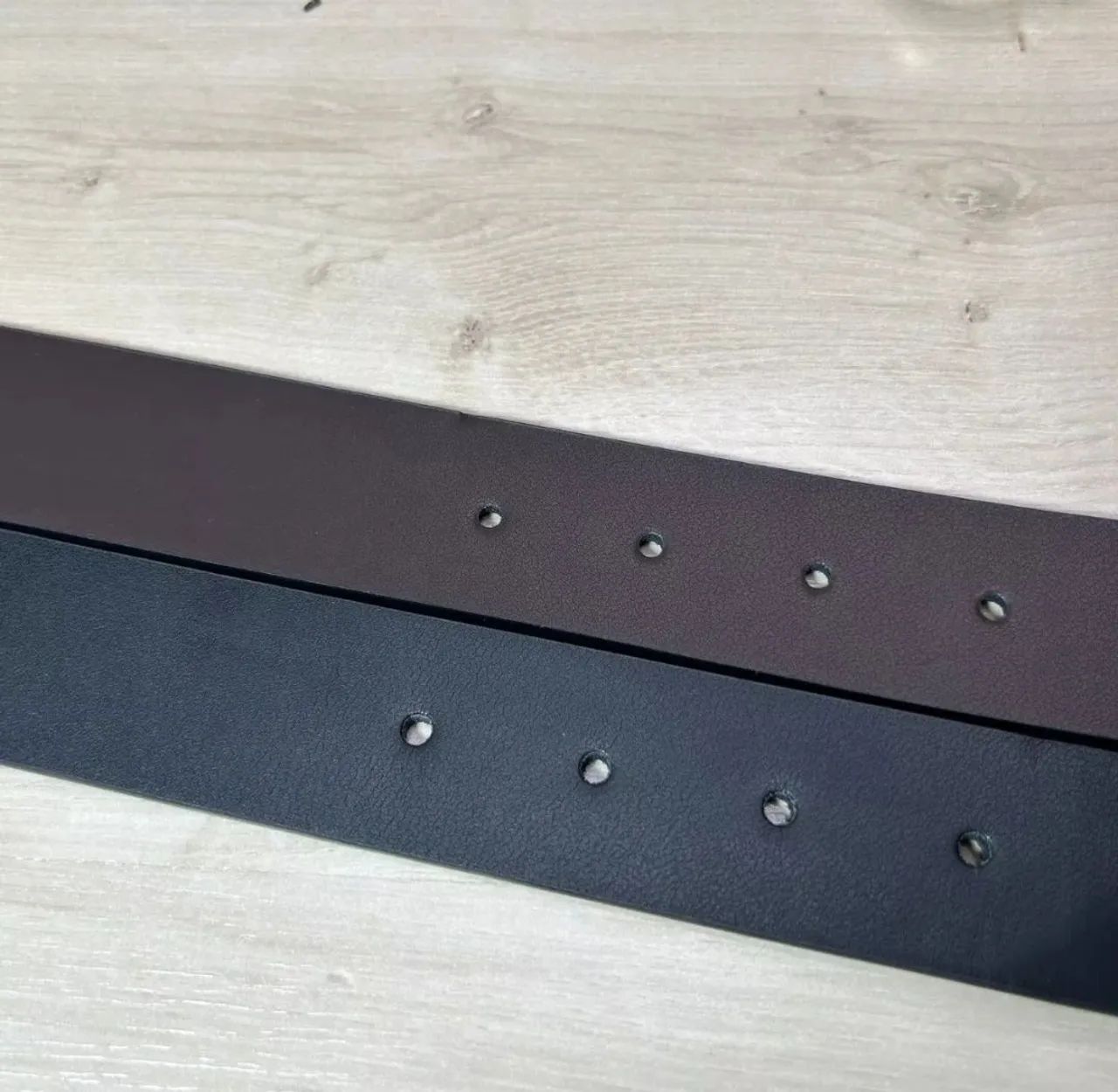 Cinto de couro Montblanc Dupla face Preto 4cm  - Foto 4