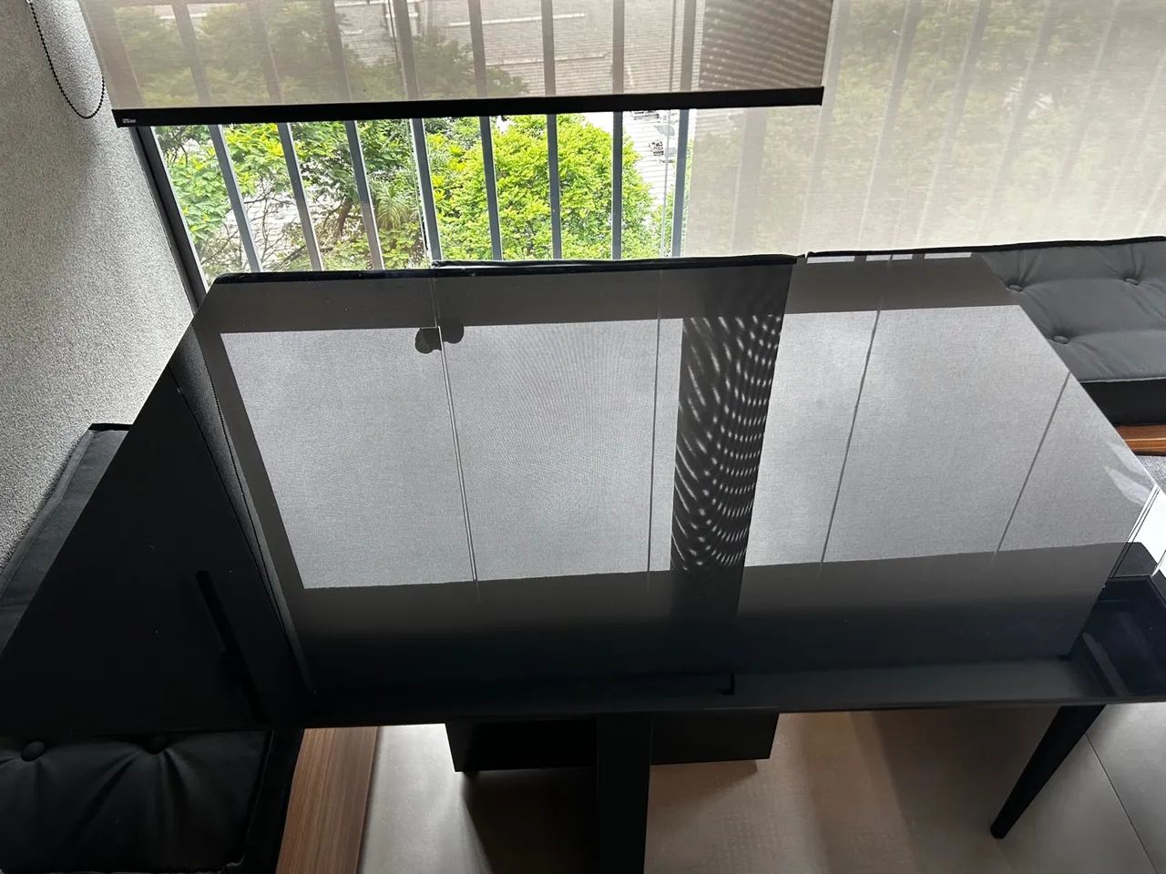 Mesa de jantar tampo de vidro 4 lugares - Foto 3