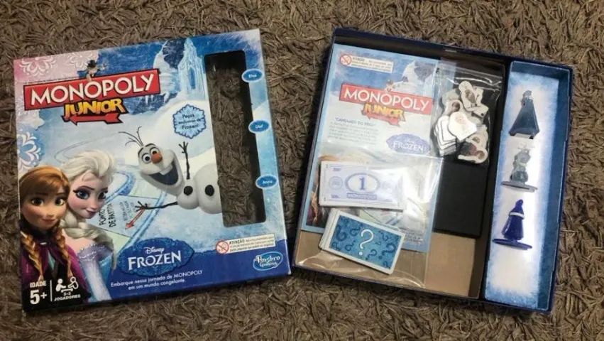 Jogo Monopoly Frozen Junior Disney Hasbro