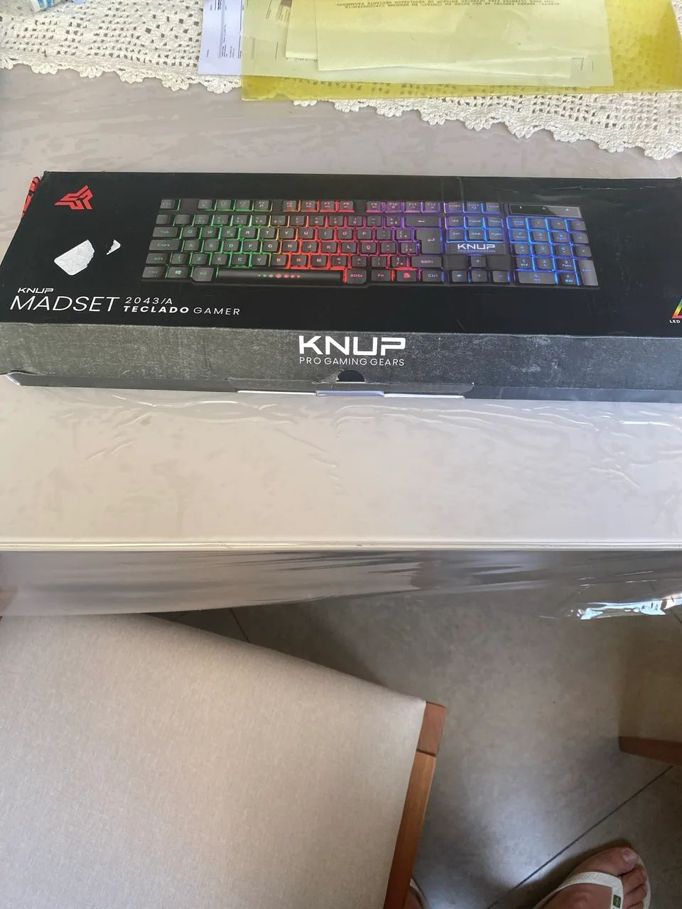 Teclado Gamer Semi Mecânico Knup Kp-2043, LED RGB, USB - Foto 2