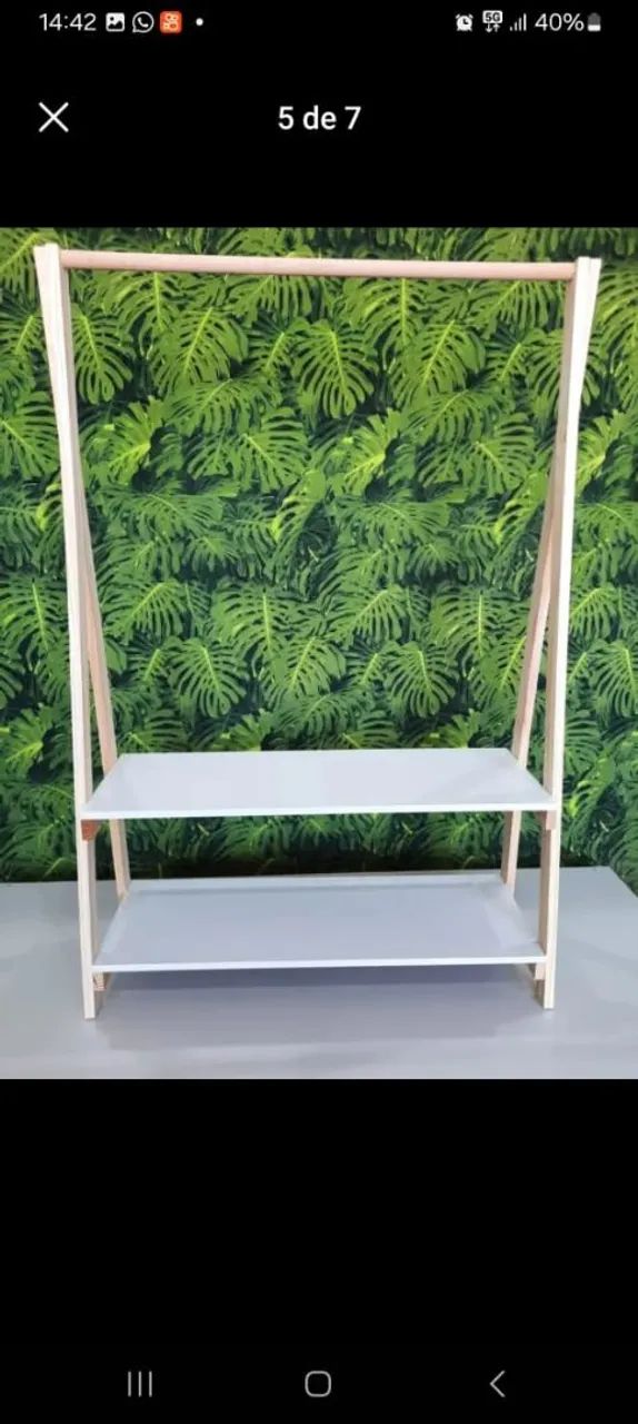 Arara com 1 ou 2 esteira em MDF e pinus  - Foto 2