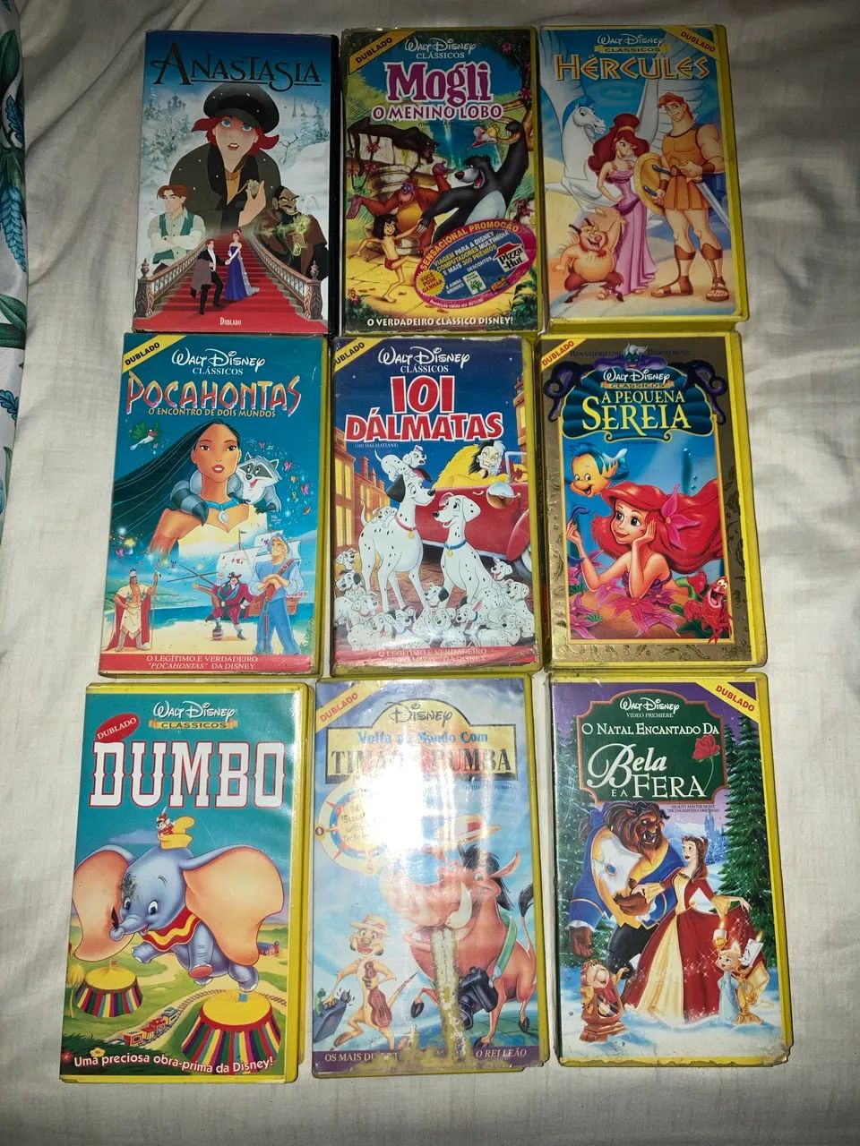 Fitas verdes vhs Disney 