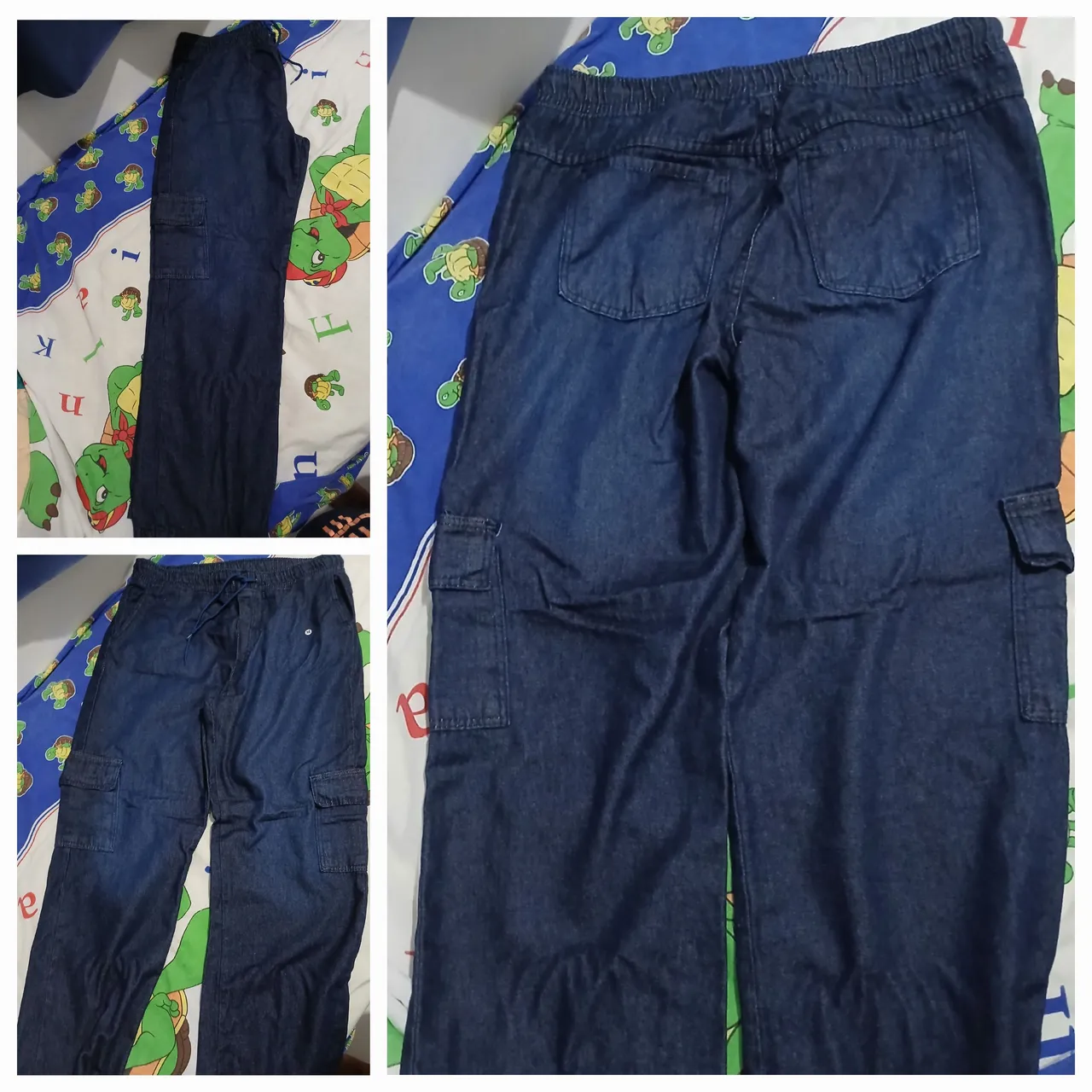Calça Jeans Cargo Unissex