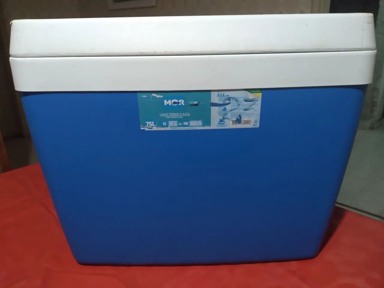 Cooler Térmico Azul 75L Caixa térmica Mor