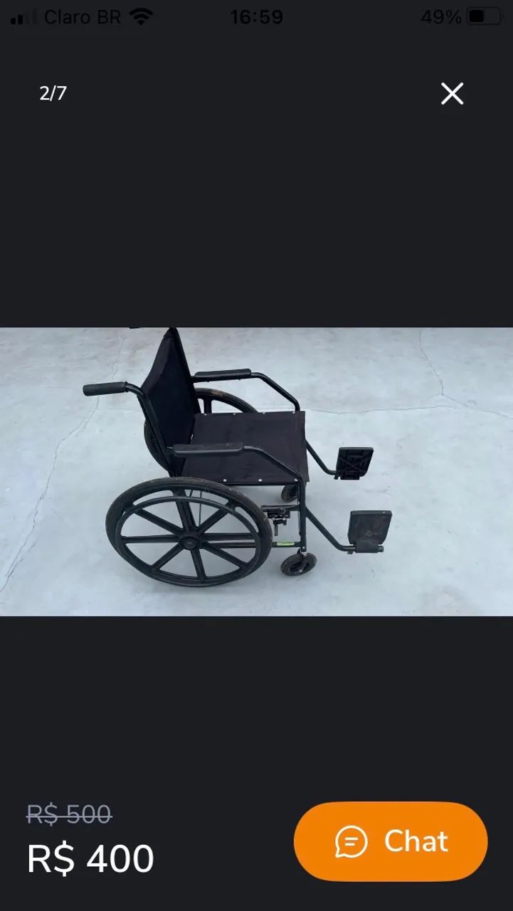 Vendo uma cadeira de rodas  - Foto 2