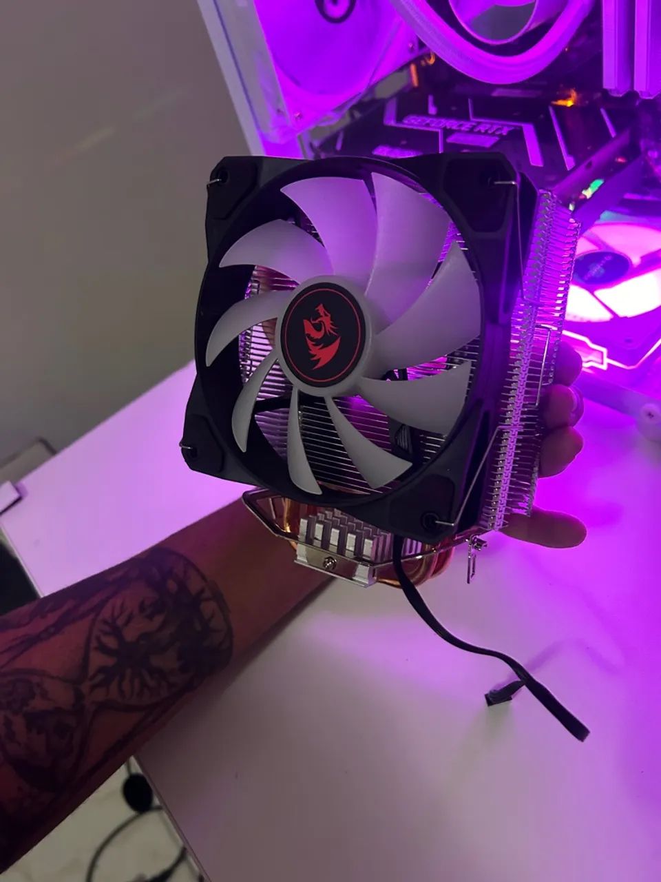 Air cooler rgb para processador Redragon - Foto 2