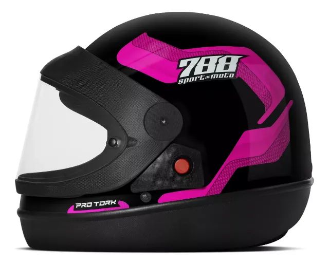 PROMOÇÃO! Capacetes Pro Tork Sport Moto 788 viseira Fumê ou Transparente - Foto 5