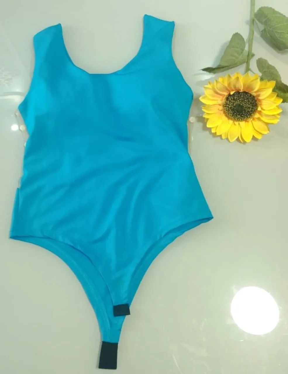Body Azul Com Perolas - Foto 2