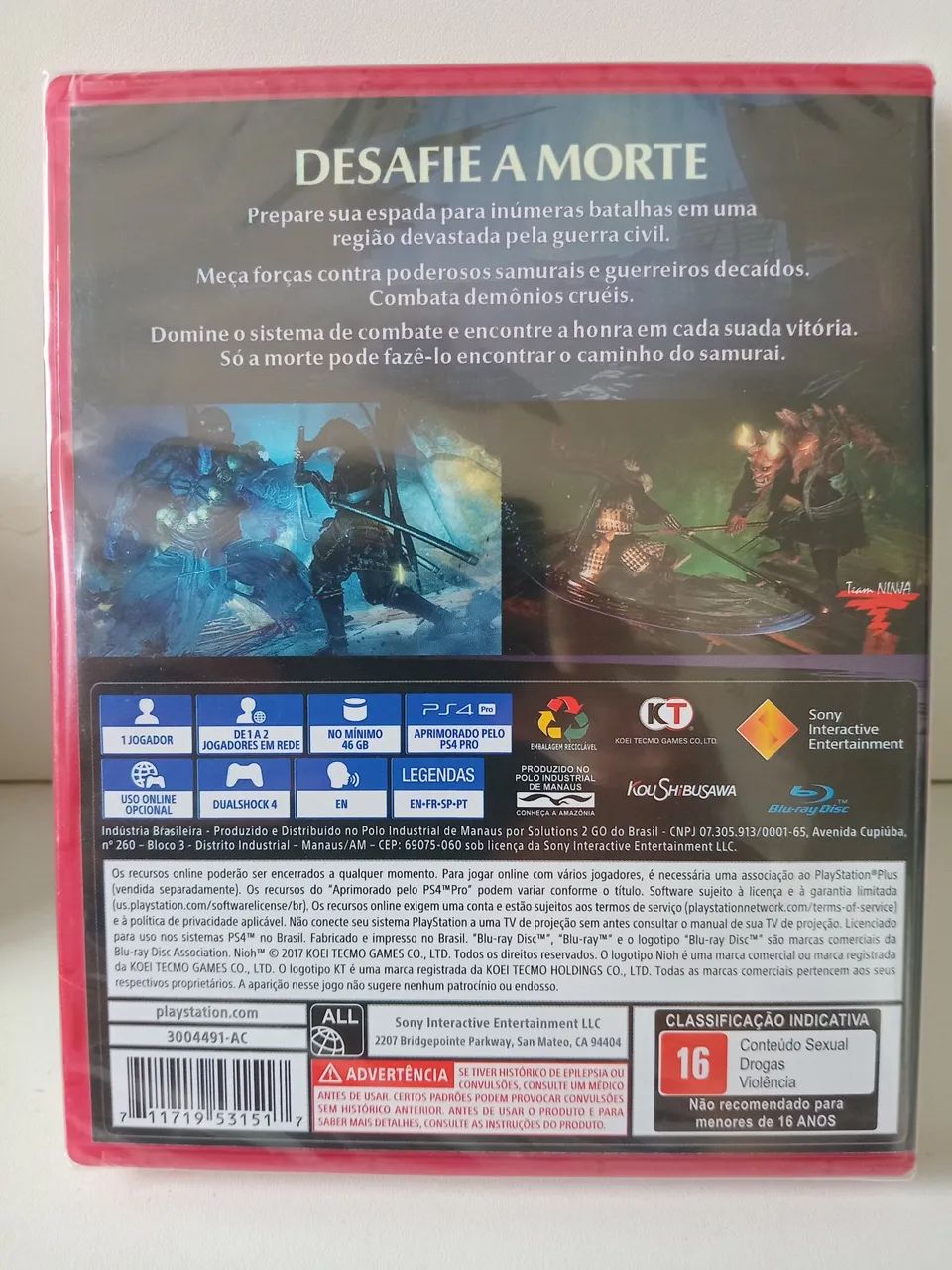 Jogo Nioh (lacrado) - PS4 - Foto 2