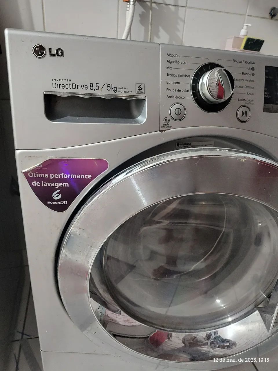 Máquina de Lavar e Secar LG Direct Drive 8,5kg