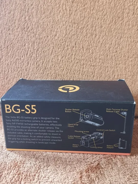 Grip para Câmera Sony A6500 - Vello BG-S5