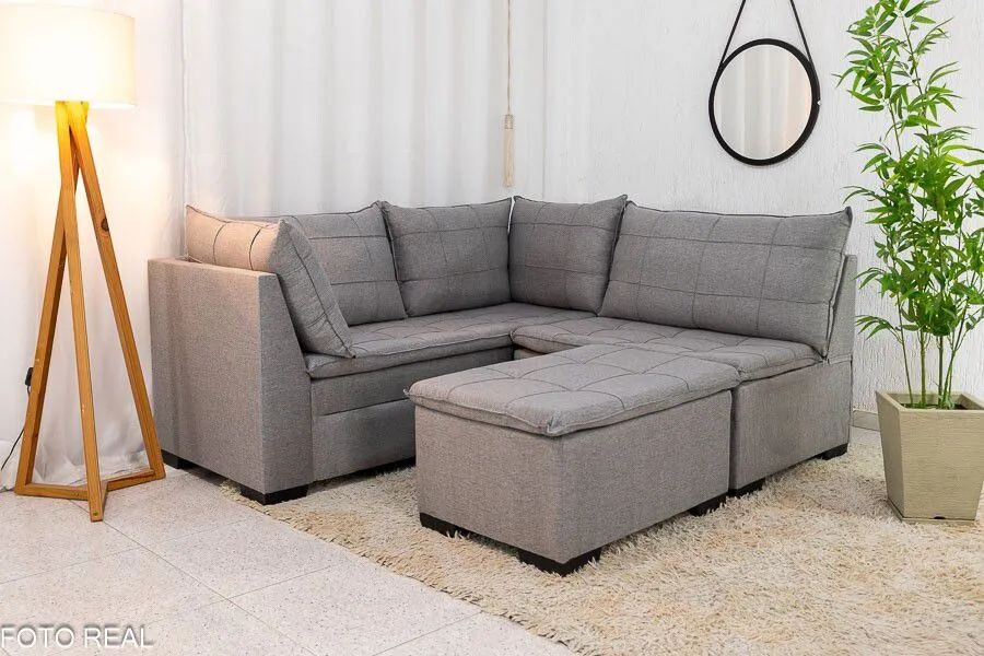 SOFÁ EM L SUPER PRÁTICO E ELEGANTE MULTIUSO SURPREENDA-SE!! TWTRU - Foto 3