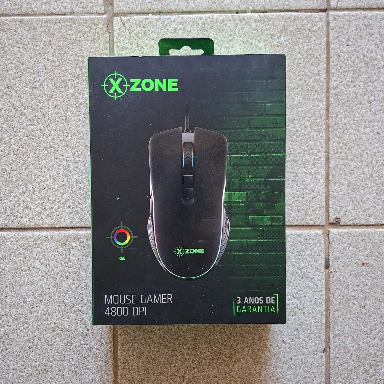 Mouse Gamer X Zone RGB na caixa!