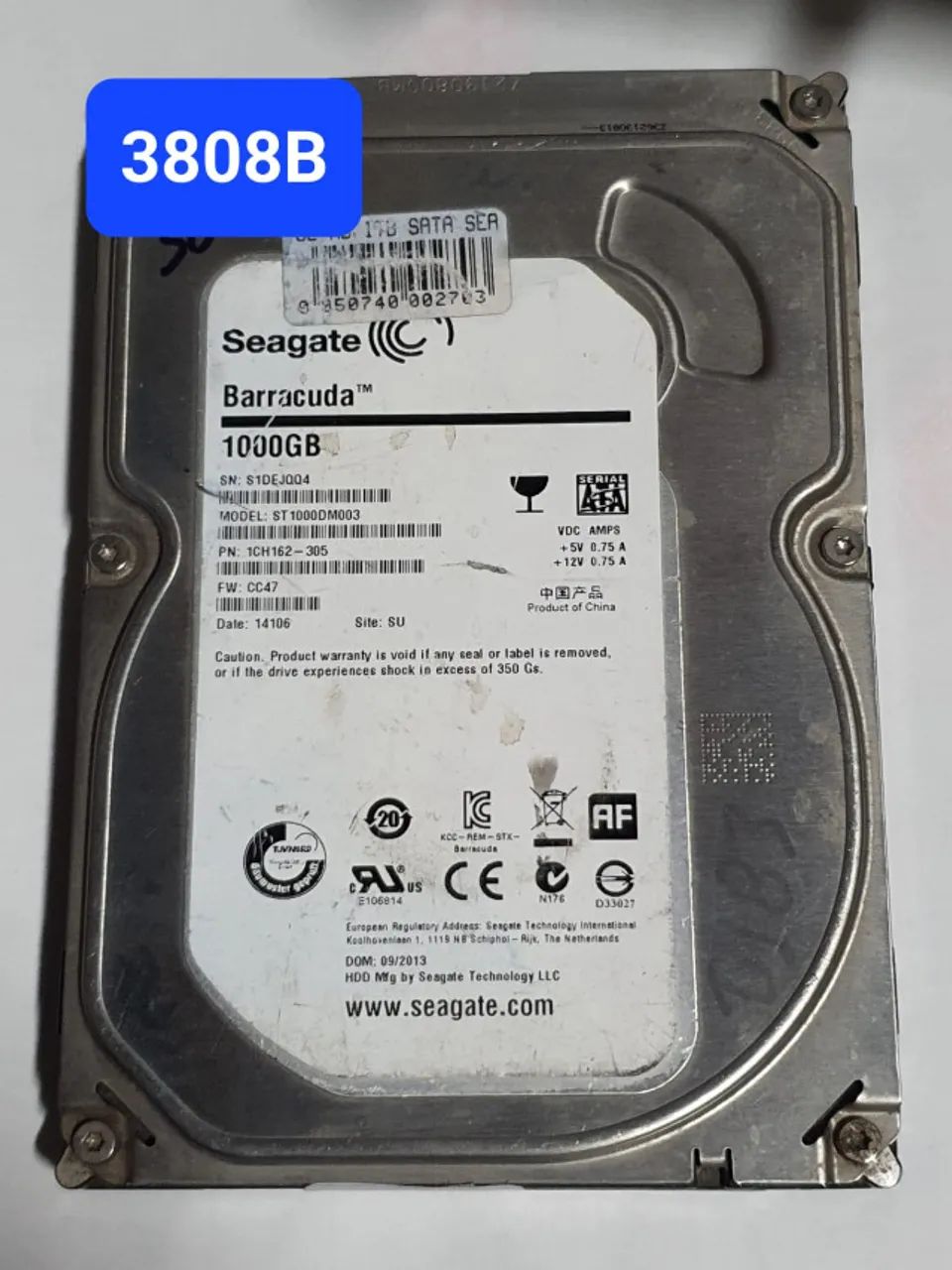 Placa HD 1 Tb St1000dm003 - Fw: Cc47 - Cod. 3808b