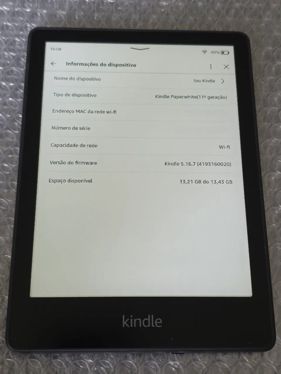 Kindle Paperwhite 11ª Geração - Tela de 6,8" Novo