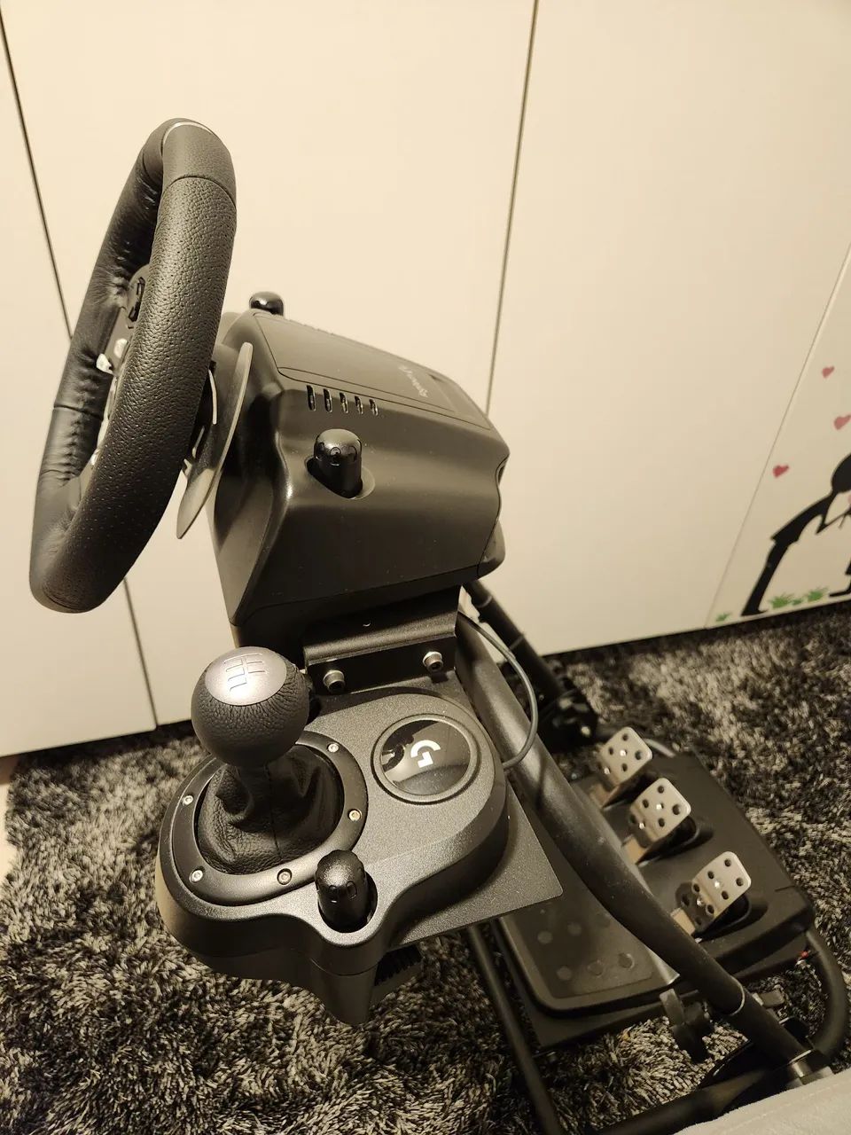 Volante Logitech G920 + Câmbio Pedais e Cockpit Veloce V3- Xbox e PC - Foto 4