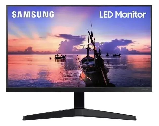 Monitor Gamer NOVO LACRADO Samsung 24" FHD 75Hz HDMI VGA Freesync Preto
