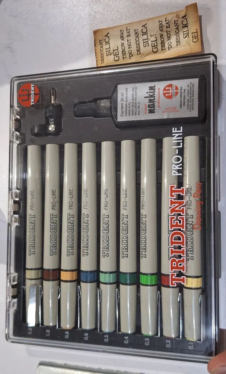 Canetas de Desenho Trident Pro-Line - 10 Peças - Foto 2