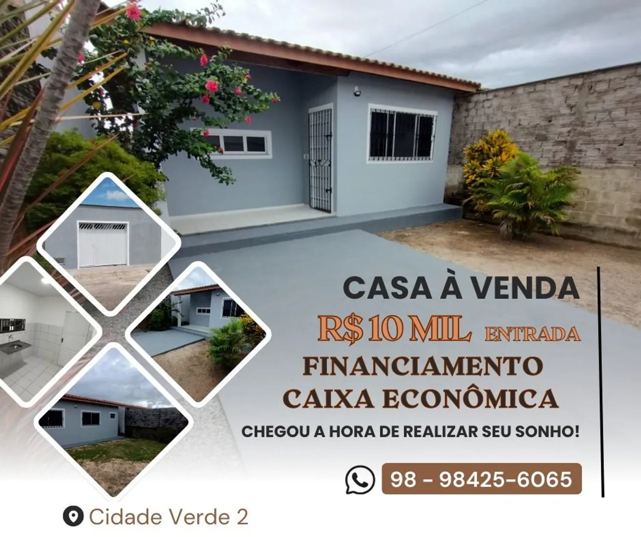 CASA NO CIDADE VERDE 2 - QUITADA