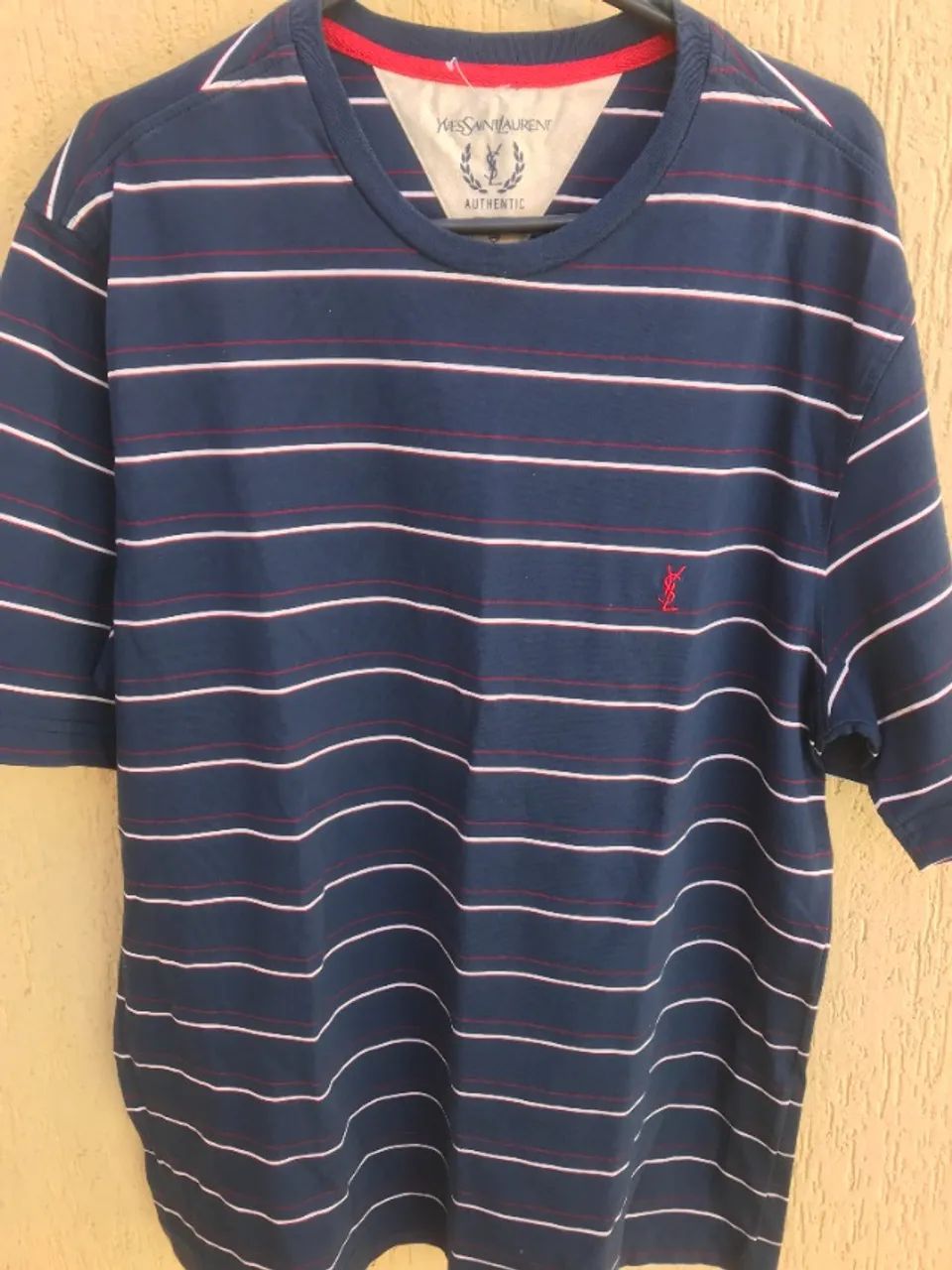 Camiseta Marinho de Listinha - Foto 3