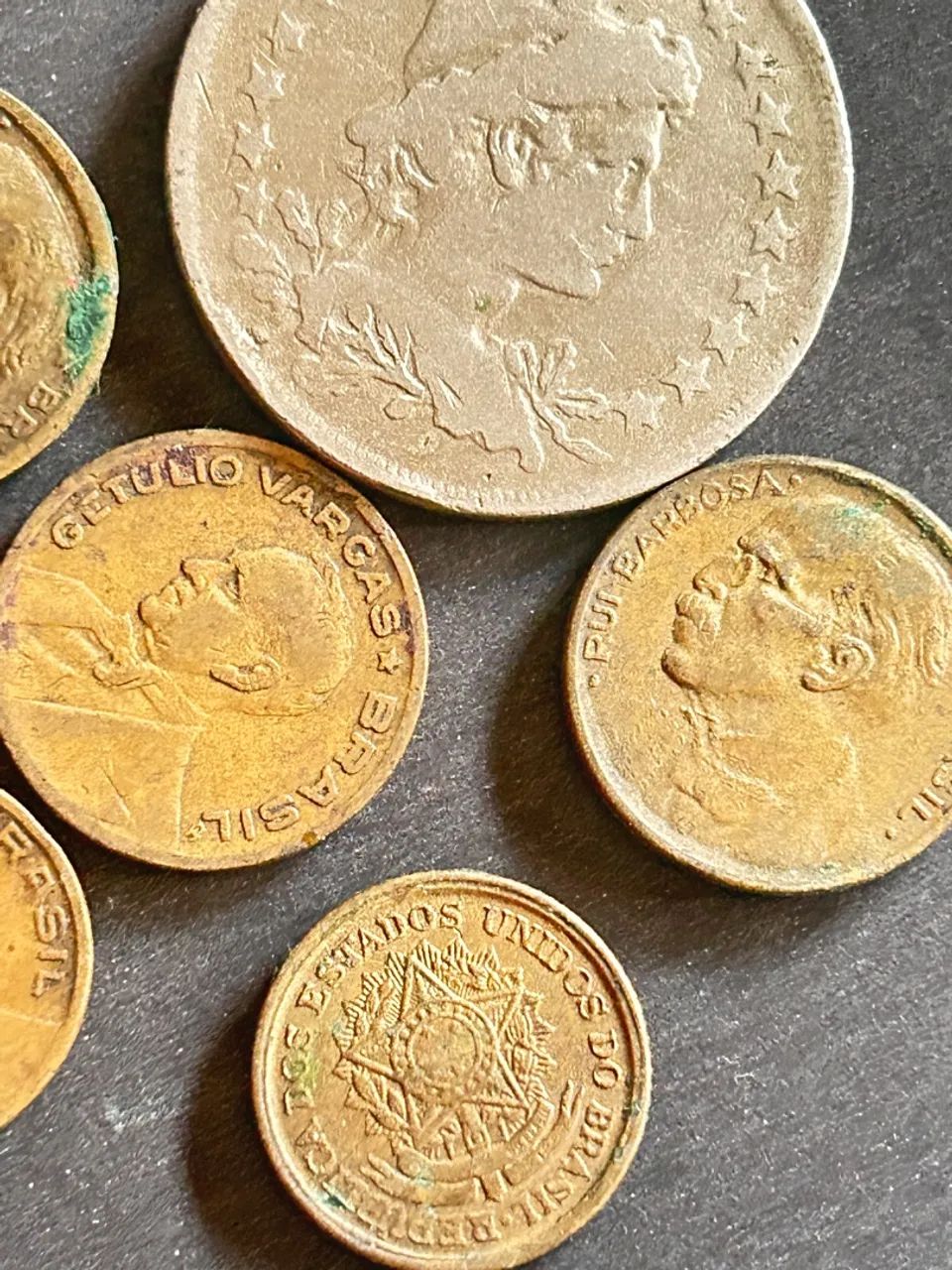 Lote de Moedas Antigas do Brasil - Coleção de Centavos e Réis - Foto 3