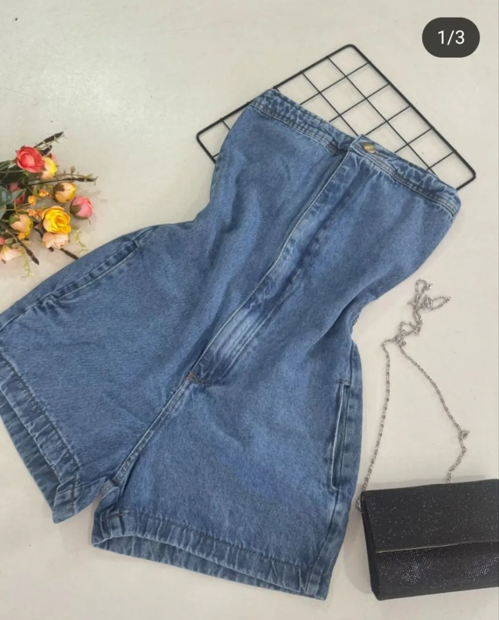 Macaquinho jeans