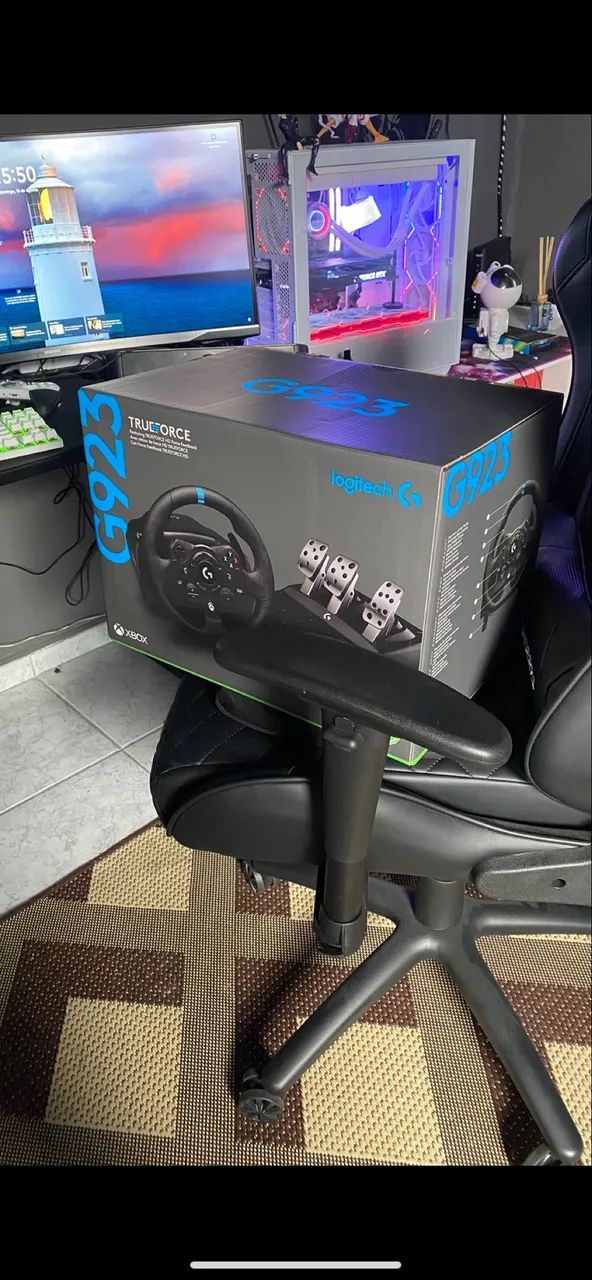 Volante Logitech G923 + câmbio 