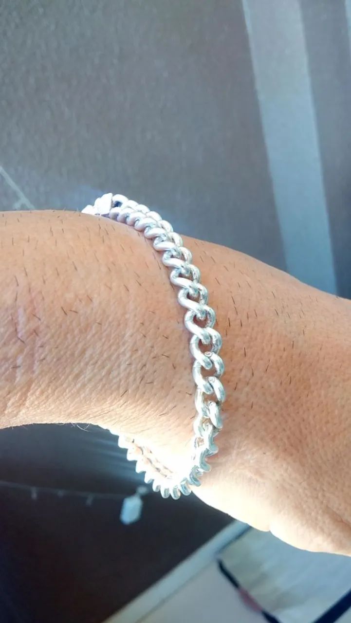 Pulseira em prata 950 - Foto 5