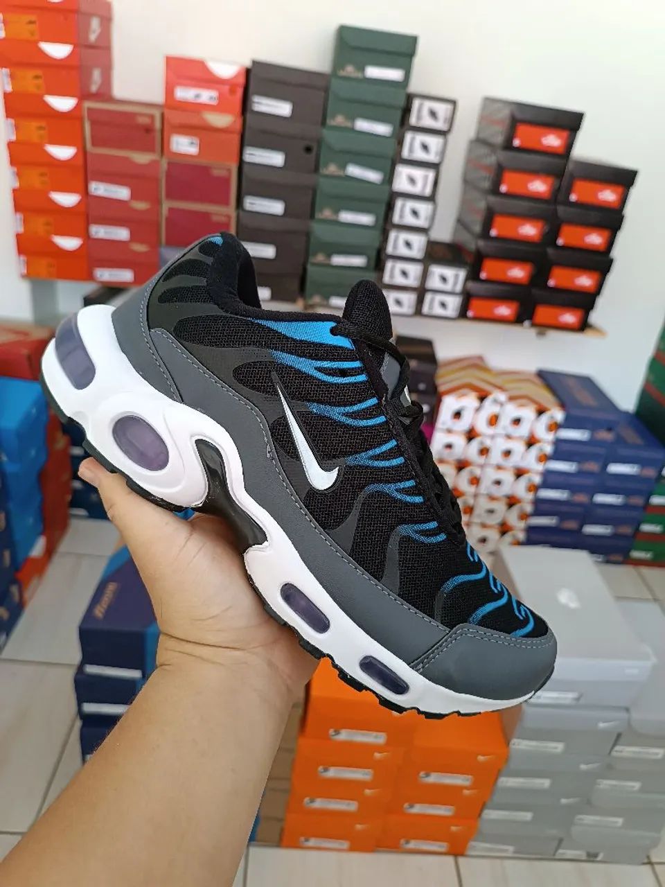 Nike TN Azul e Preto - Foto 3