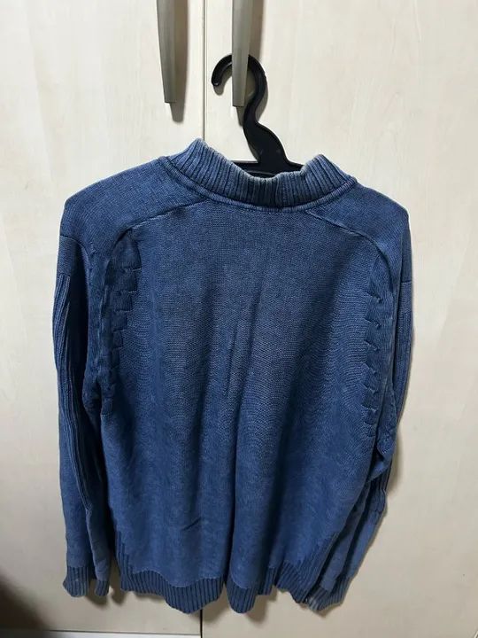 Suéter Azul de Tricot - G - Foto 2