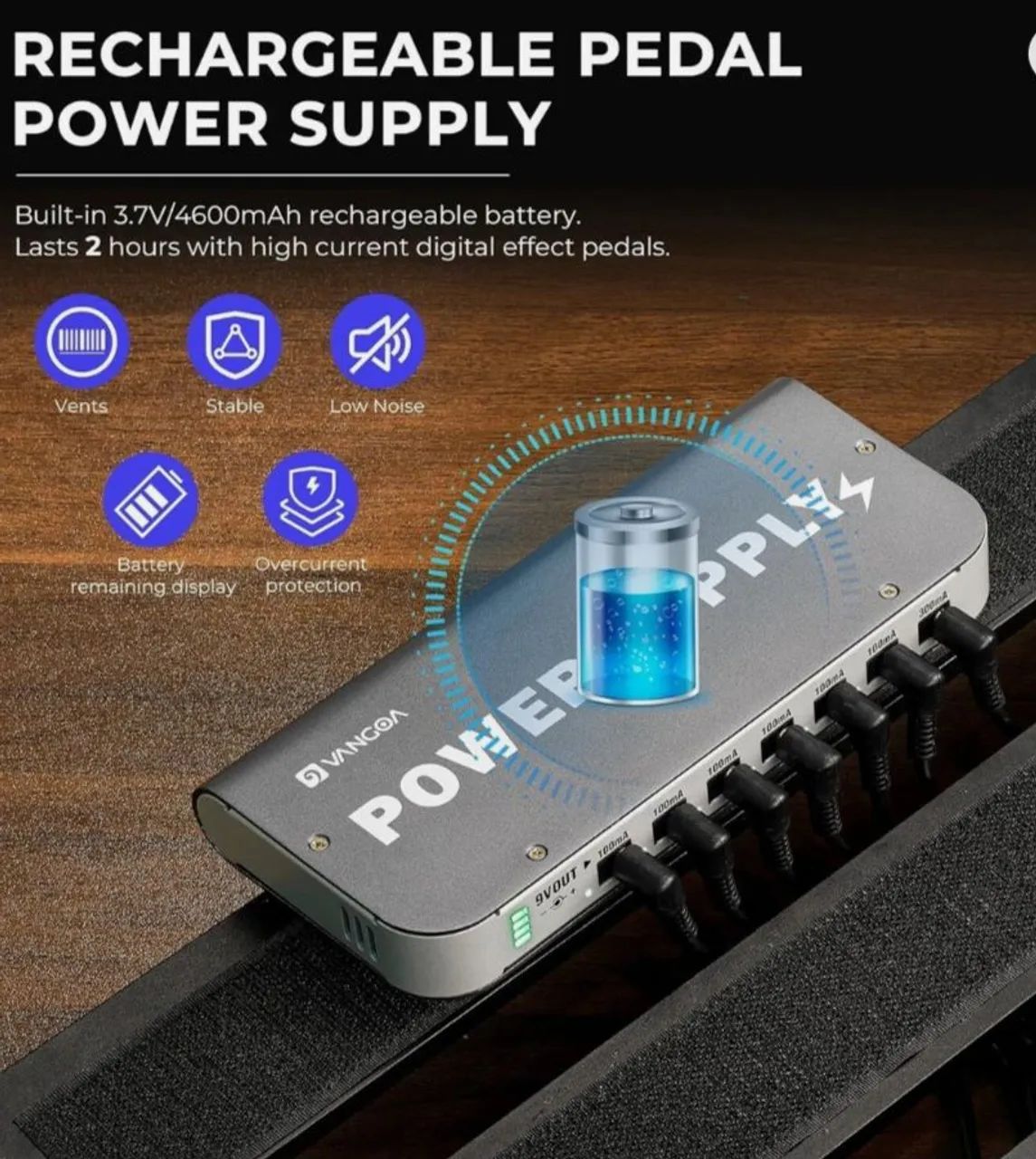 Fonte Power Suply para 7 pedais - Foto 3