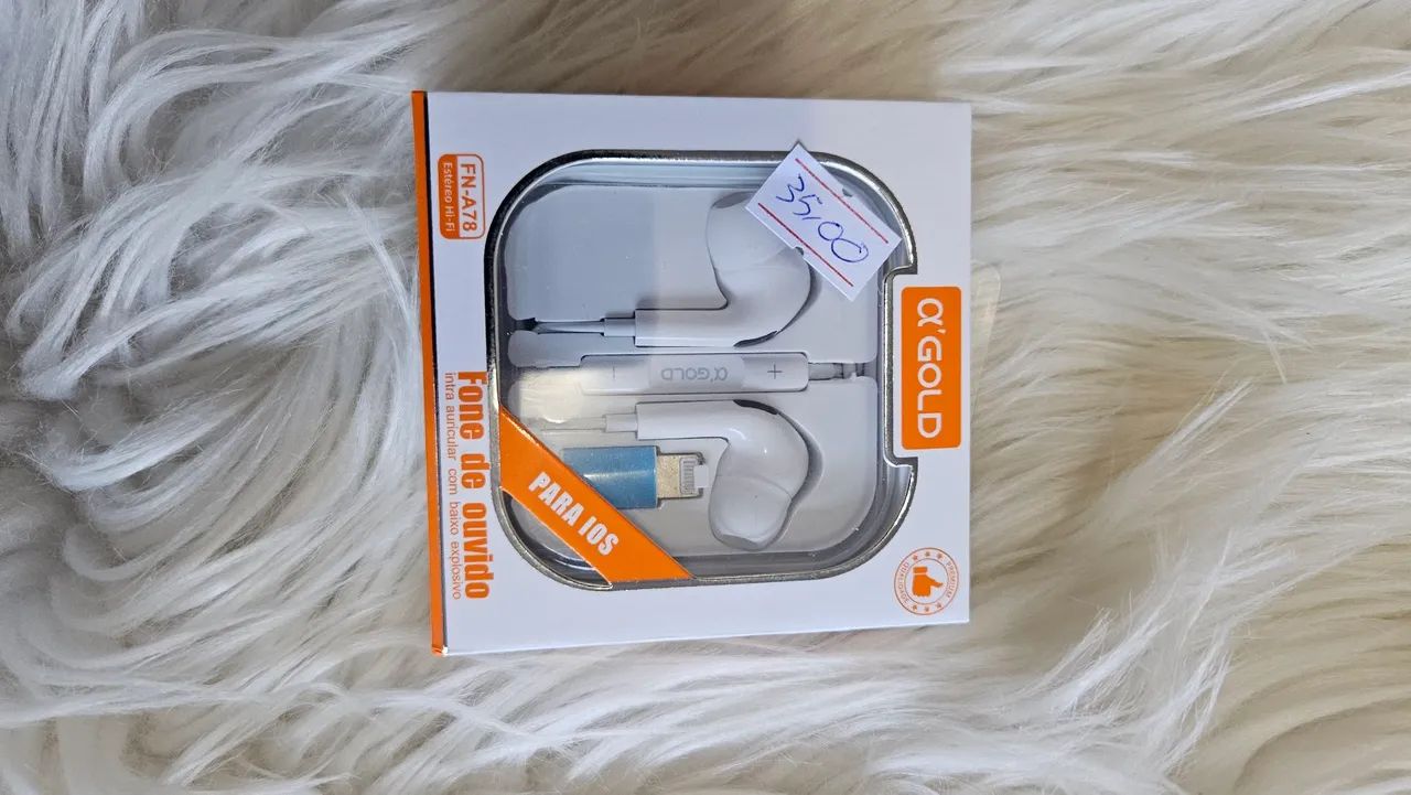 Fone de ouvido intra auricular para iOS