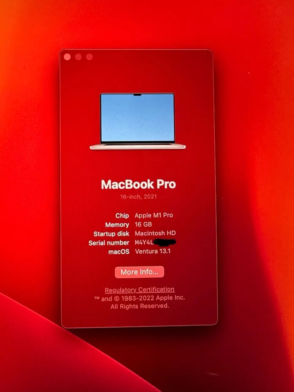 MacBook Pro 16  Pol M1 Pro - 16GB / 1TB SSD - AppleCare até out/2025 - Foto 2