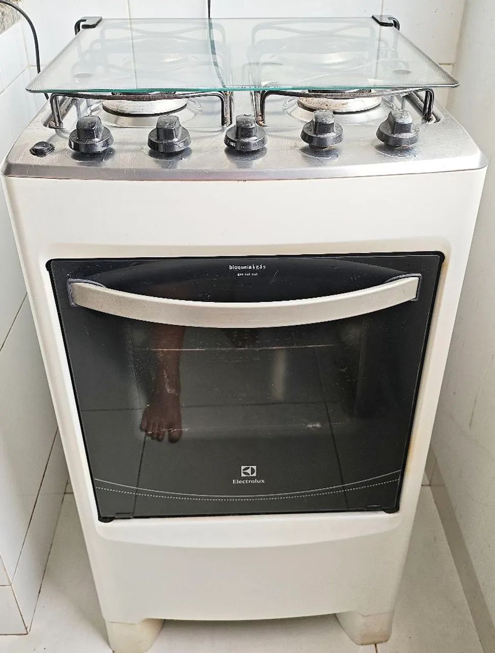 Fogão Electrolux 4 Bocas com Vidro Interno Removível Bivolt - Branco