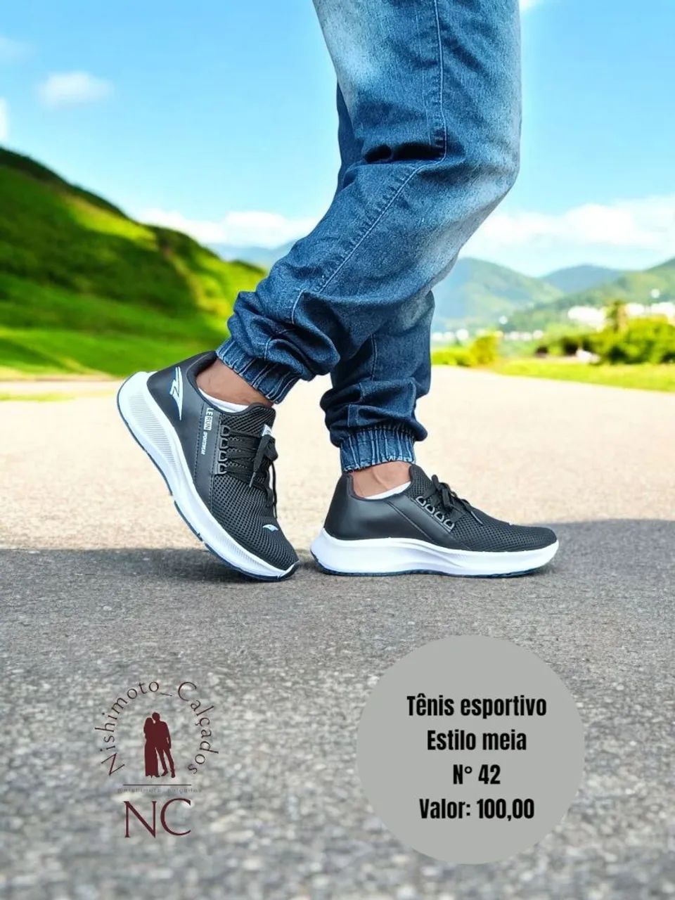 Tênis Esportivo Estilo Meia - N° 40, 41 e 42 - Foto 2