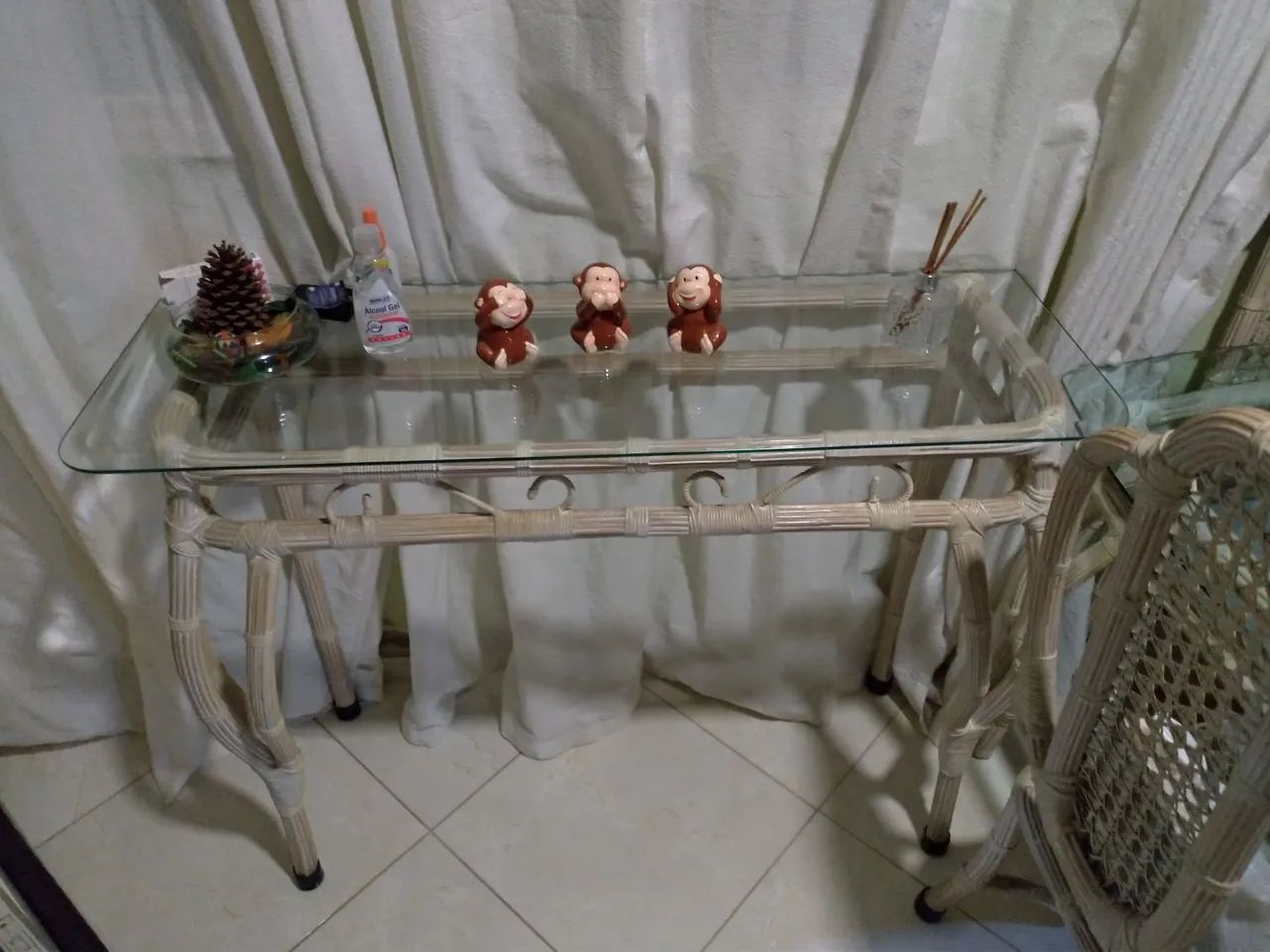 Rattan Dining Table and Sideboard Set64385925100290122