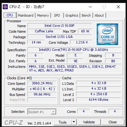 I3 9100F Processor 100% Working64296992575362121
