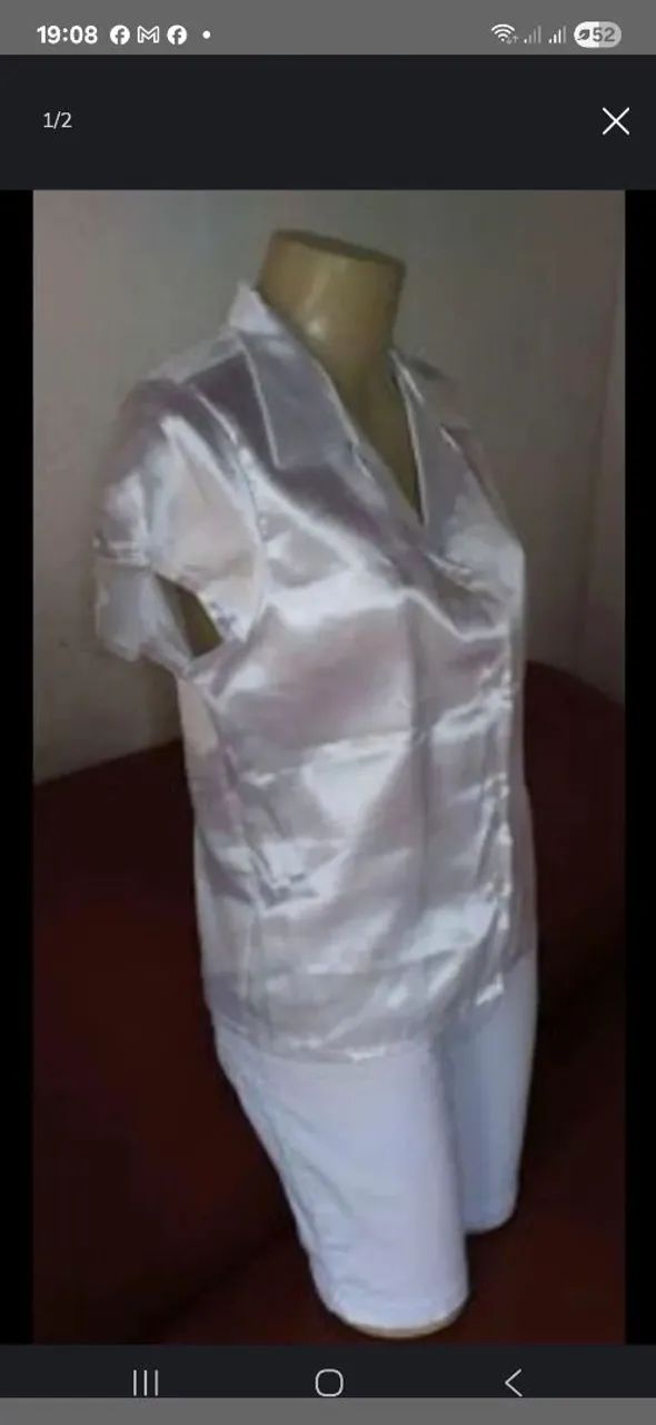 Blusa de cetin - Foto 2