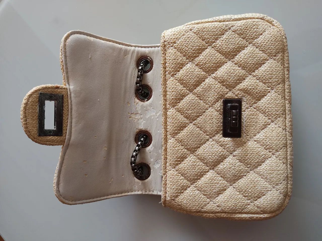 Bolsa de ombro bege - Foto 4