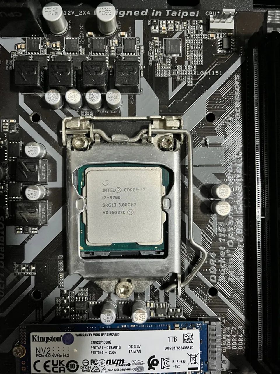 Kit upgrade i7-9700, placa mãe, 24gbRam, fonte 600w
