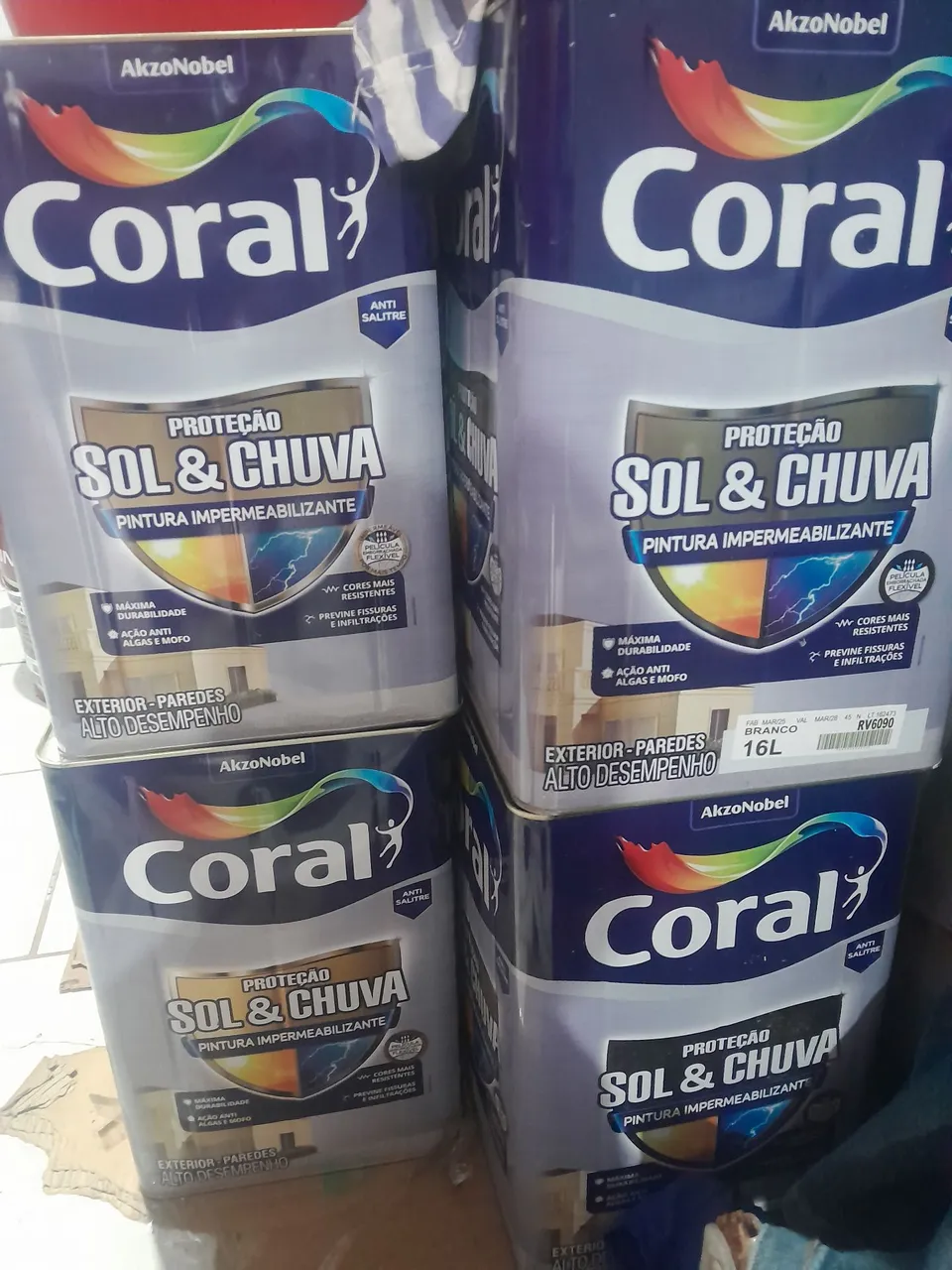Tintas Coral Sol e Chuva Impermeabilizante 16L